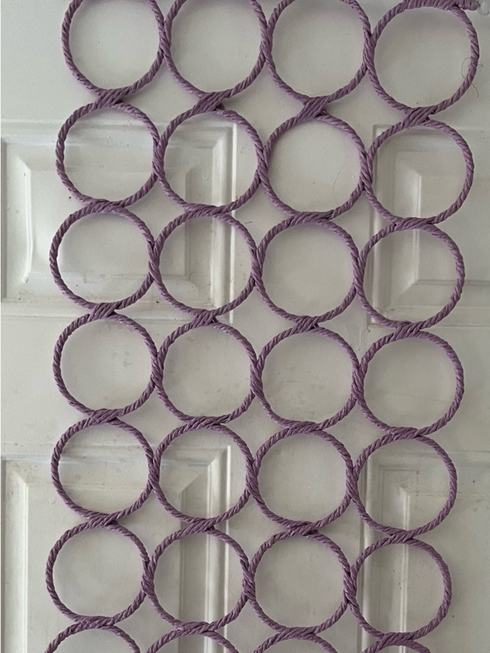 Purple Circular Hanging Organizer for Scarves - Picture 2 of 2